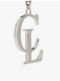 Christian Louboutin metal keyring silver-tone finish, UK version