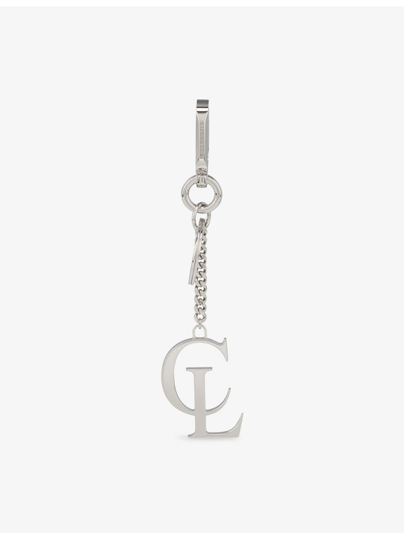 Christian Louboutin metal keyring silver-tone finish, UK version