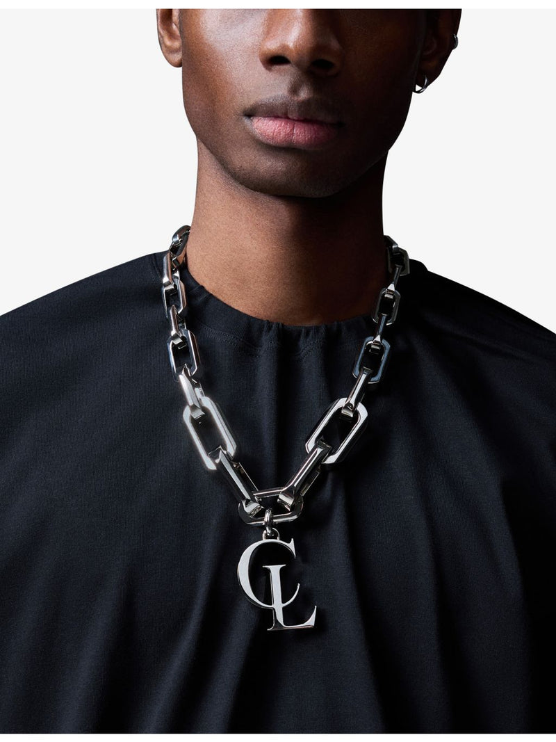 Christian Louboutin silver-toned chain necklace, UK version