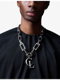 Christian Louboutin silver-toned chain necklace, UK version