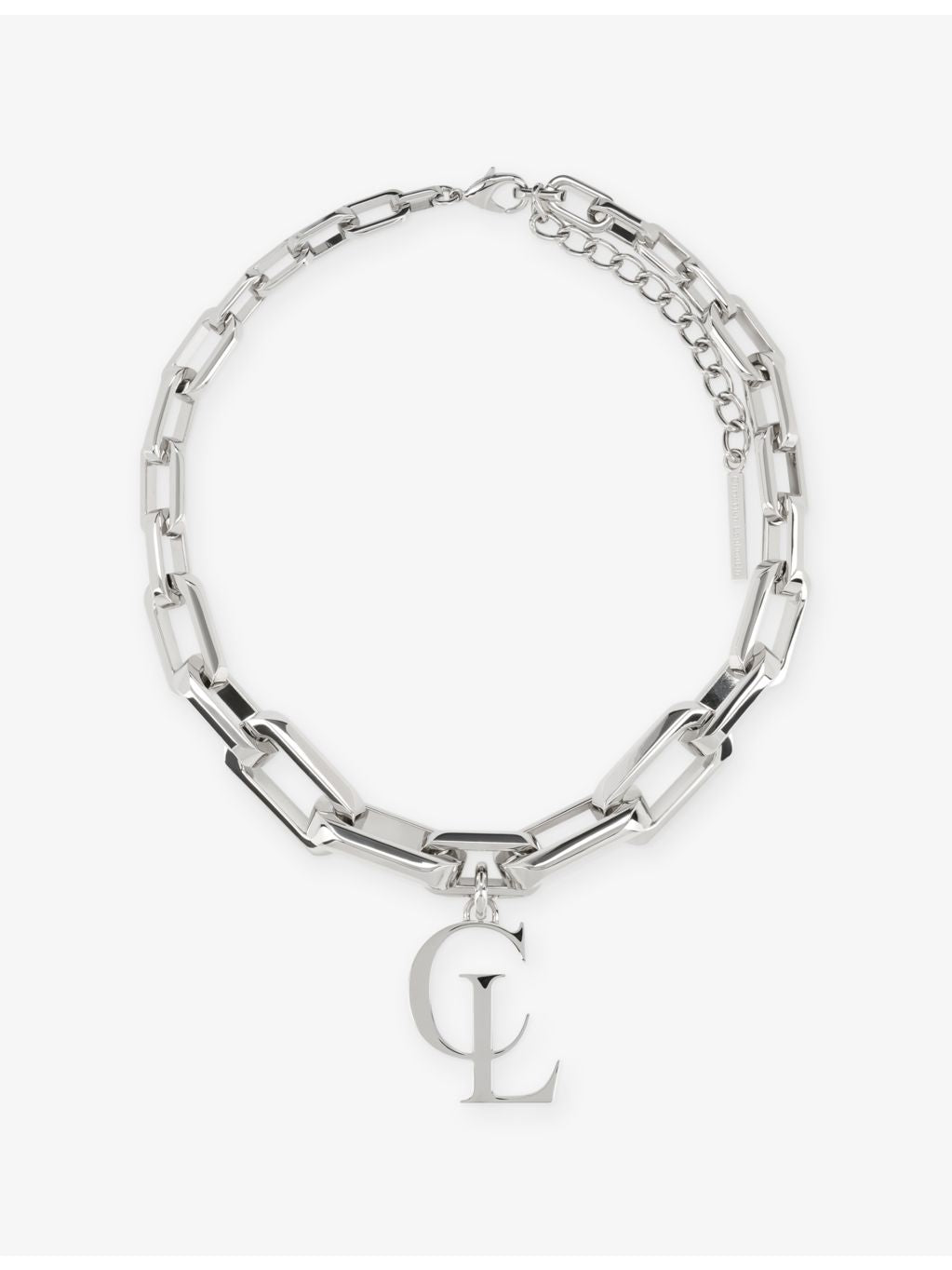 Christian Louboutin silver-toned chain necklace, UK version