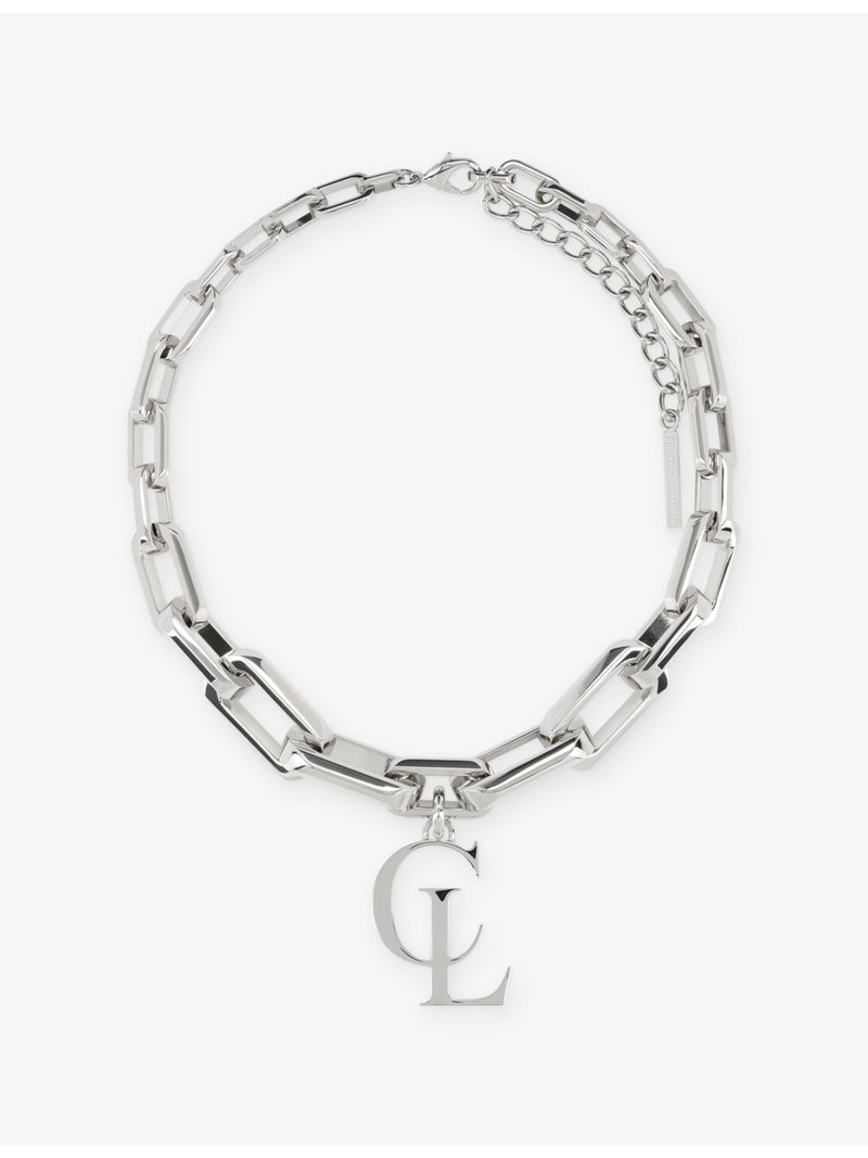 Christian Louboutin silver-toned chain necklace, UK version