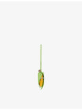 Christian Louboutin Vegetable Corn leather bag charm, UK version