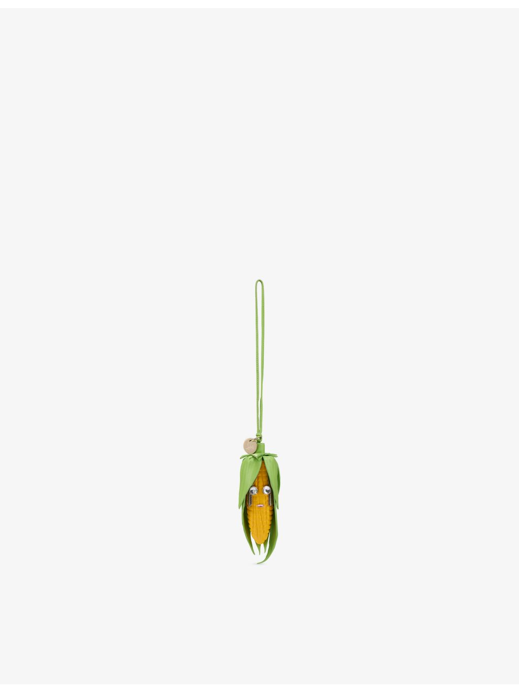 Christian Louboutin Vegetable Corn leather bag charm, UK version