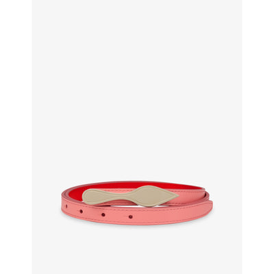 selfridges Christian Louboutin Bettina Reverse Leather Belt- Buy online at McGrocer