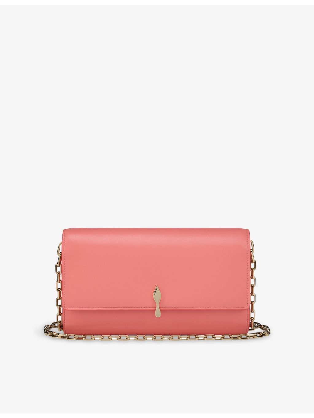 Christian Louboutin Bettina metallic leather wallet-on-chain (British brand)