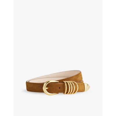 selfridges Hollyhock Suede Belt 99cm- Buy online at McGrocer