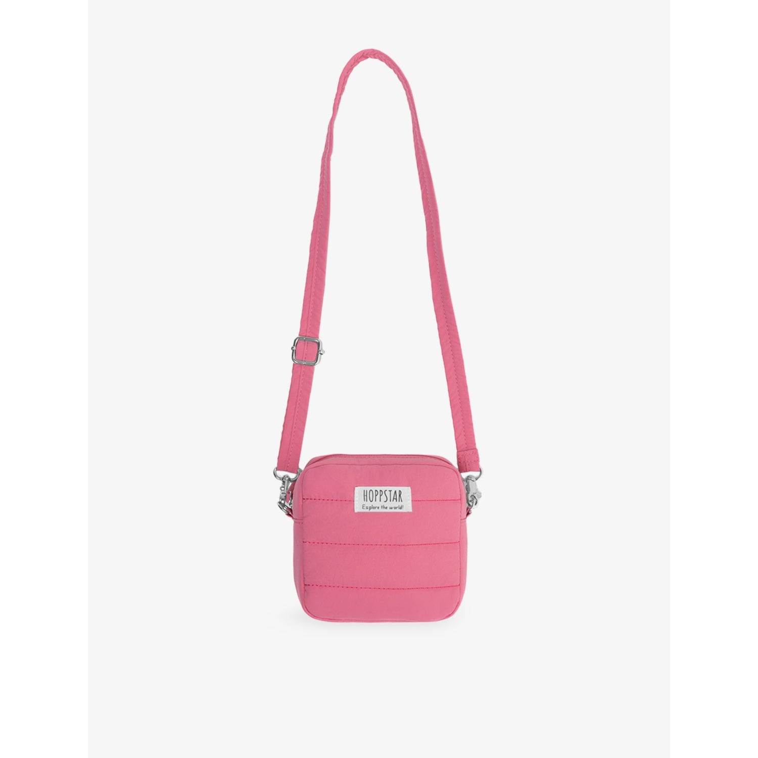 Hoppstar logo-patch canvas camera bag, compact 10x12x5cm (British brand)