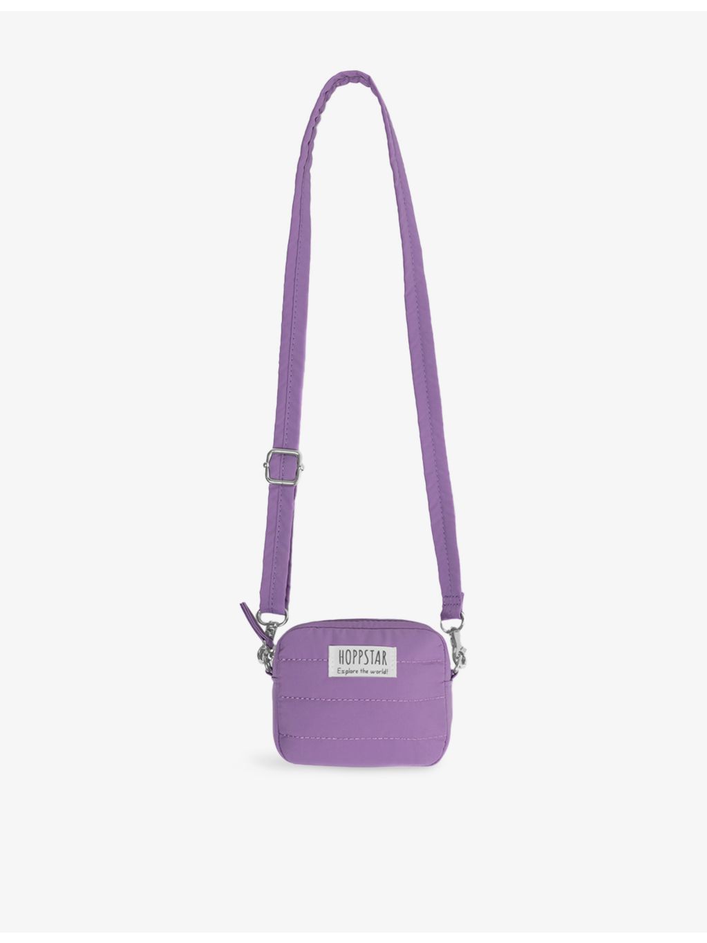 Hoppstar mini canvas camera bag with logo patch, imported from the UK