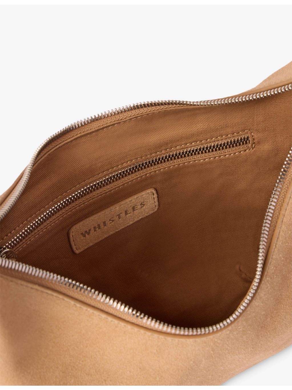 Whistles Sia small suede cross-body bag, UK version