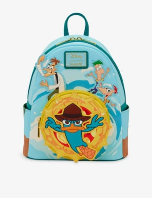 Loungefly Disney Phineas and Ferb light-up mini backpack 26.6cm, UK version