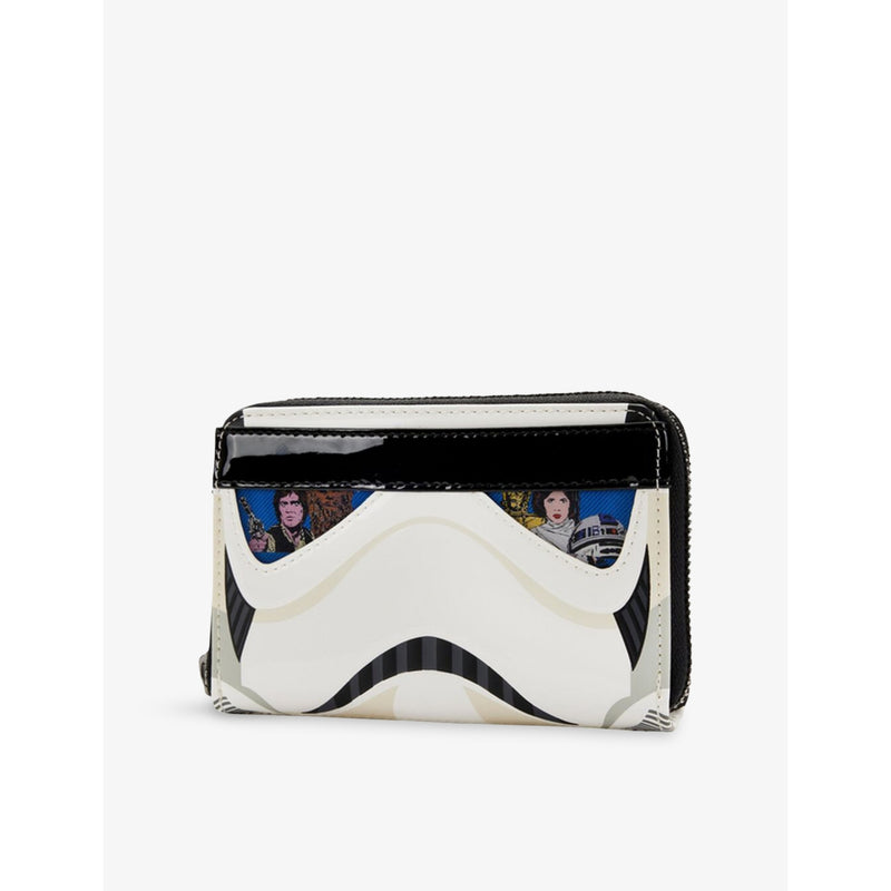 Loungefly Stormtrooper woven wallet with zip fastening, UK version