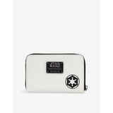 Loungefly Stormtrooper woven wallet with zip fastening, UK version