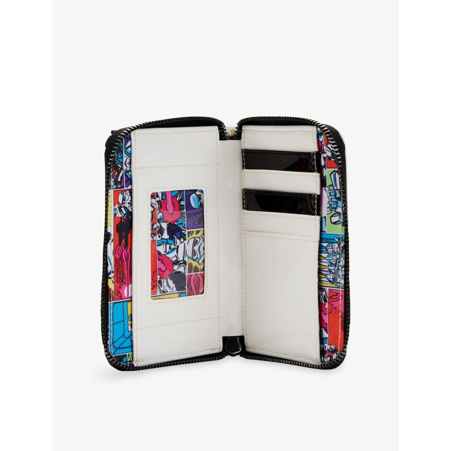 Loungefly Stormtrooper woven wallet with zip fastening, UK version