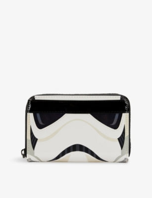 Loungefly Stormtrooper woven wallet with zip fastening, UK version