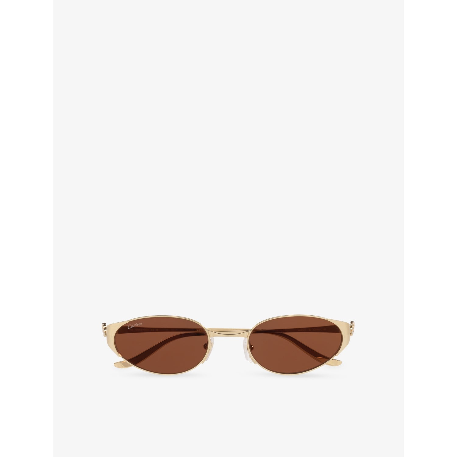 Cartier CT0630S oval-frame metal sunglasses (British brand)