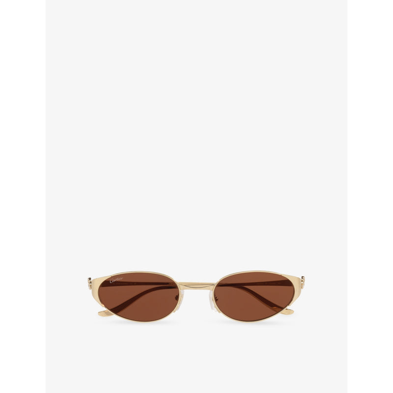 Cartier CT0630S oval-frame metal sunglasses (British brand)