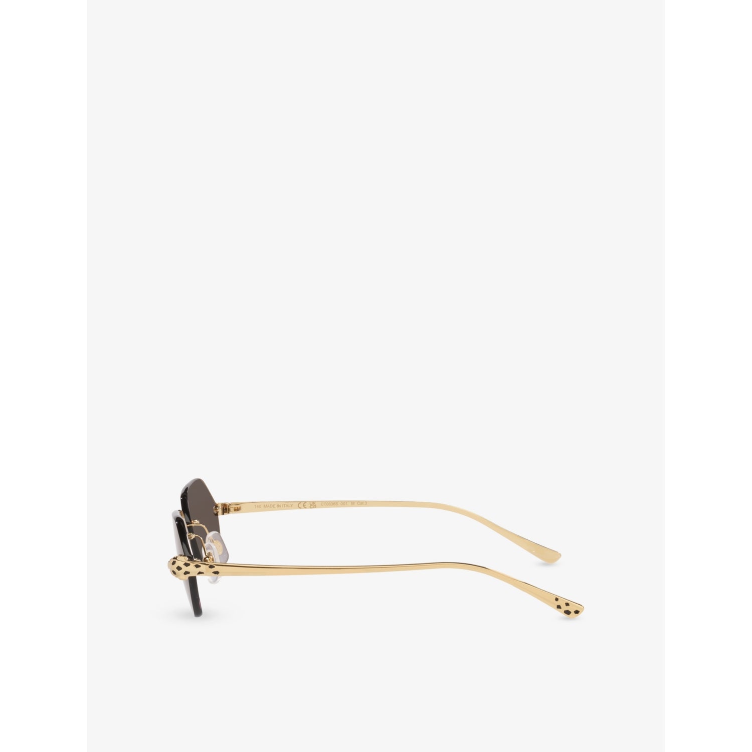 Cartier CT0636S irregular-frame metal sunglasses, UK version