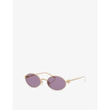 Cartier CT0644S oval metal sunglasses with gold-toned hardware, imported from the UK
