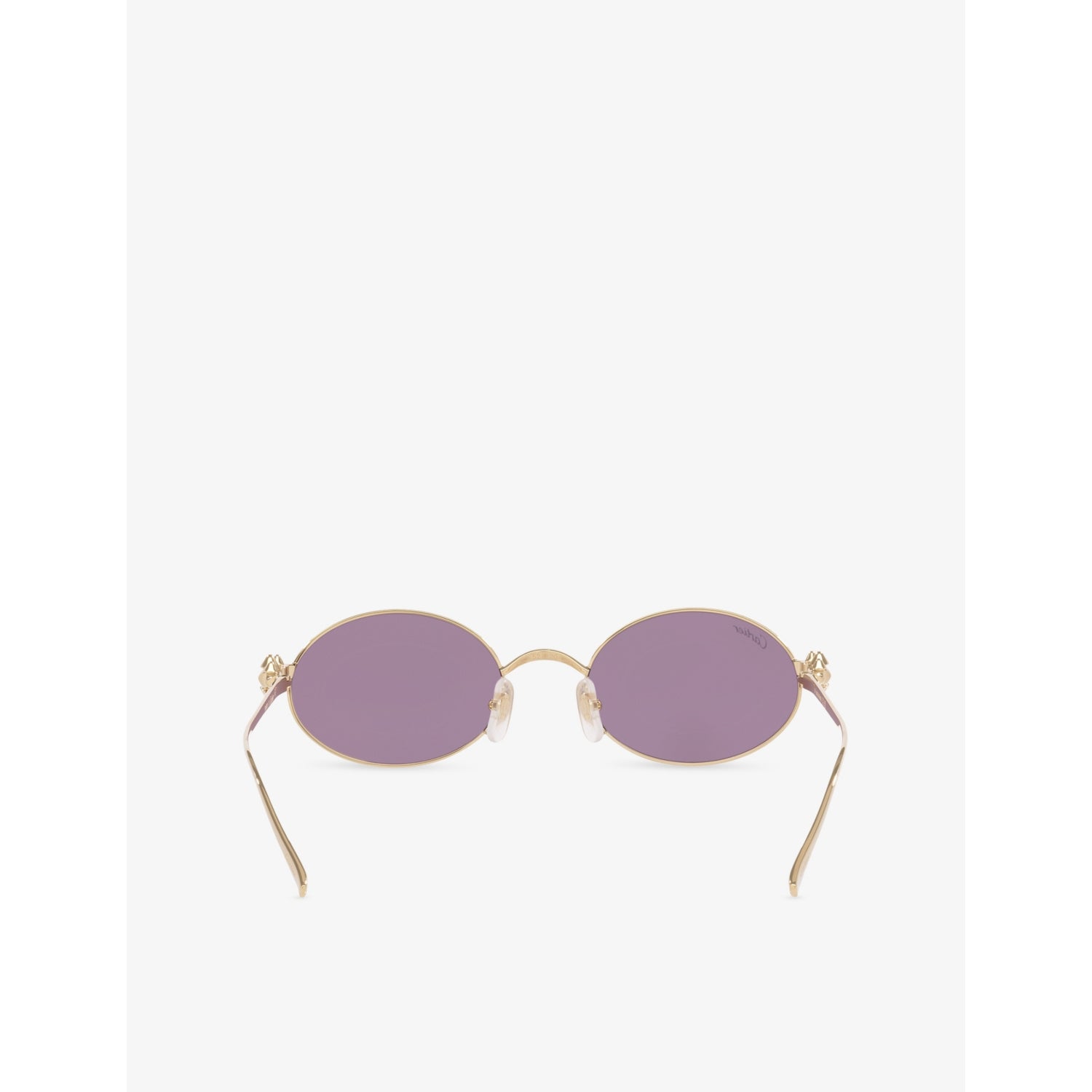 Cartier CT0644S oval metal sunglasses with gold-toned hardware, imported from the UK