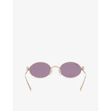 Cartier CT0644S oval metal sunglasses with gold-toned hardware, imported from the UK