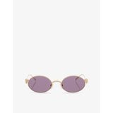 Cartier CT0644S oval metal sunglasses with gold-toned hardware, imported from the UK
