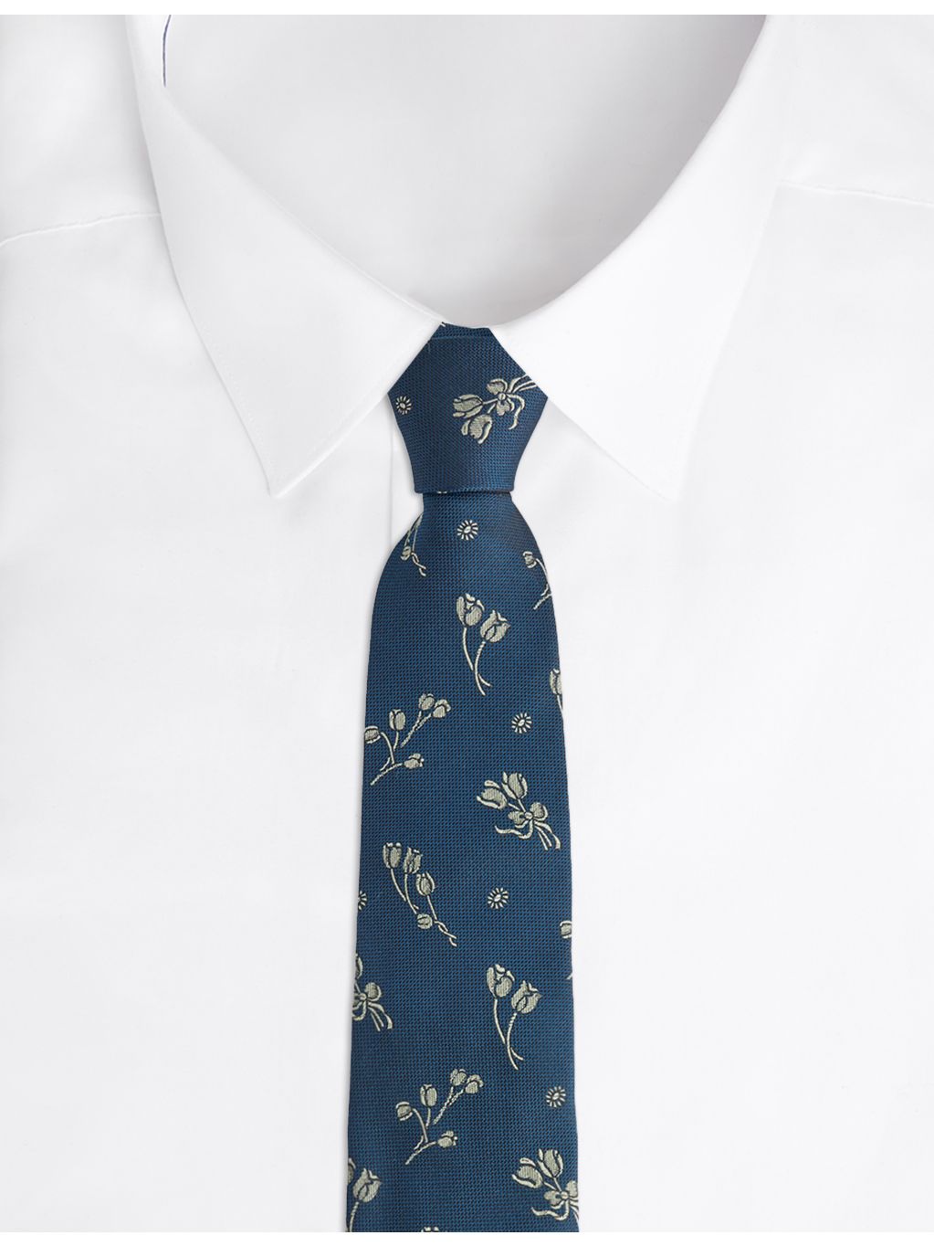 Paul Smith Tulips silk tie, imported from the UK