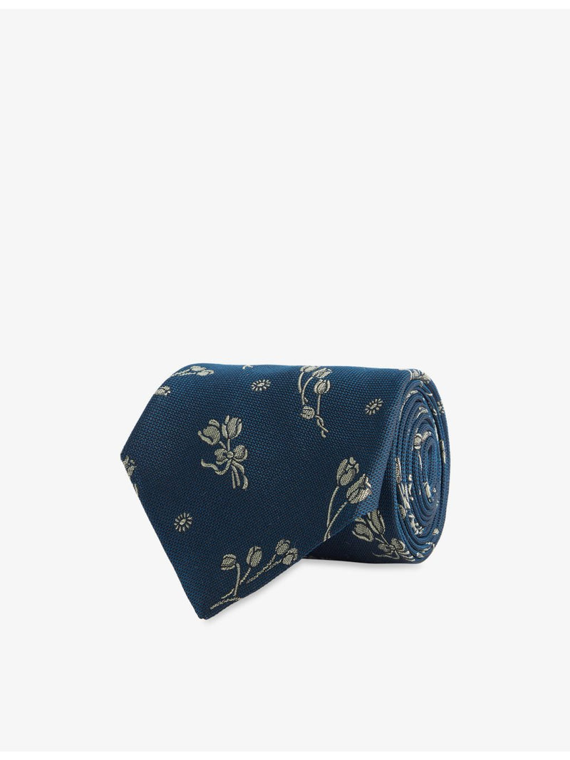 Paul Smith Tulips silk tie, imported from the UK