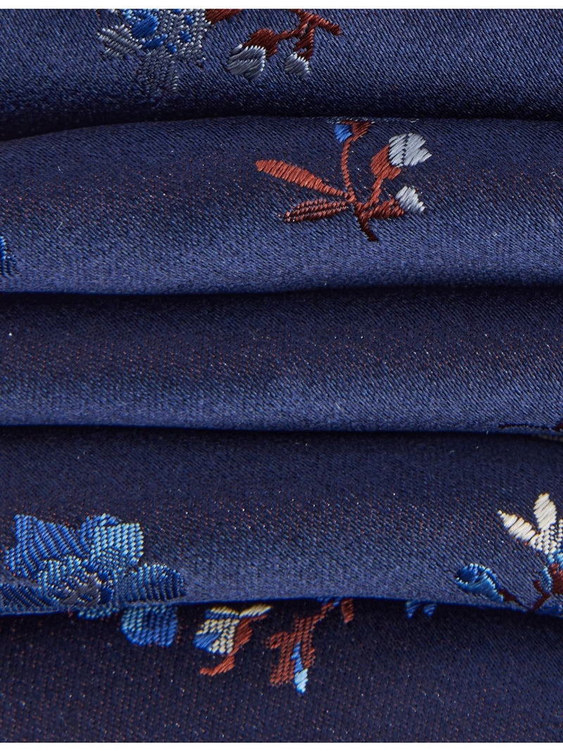 Paul Smith silk tie with floral pattern and wide blade (British brand)