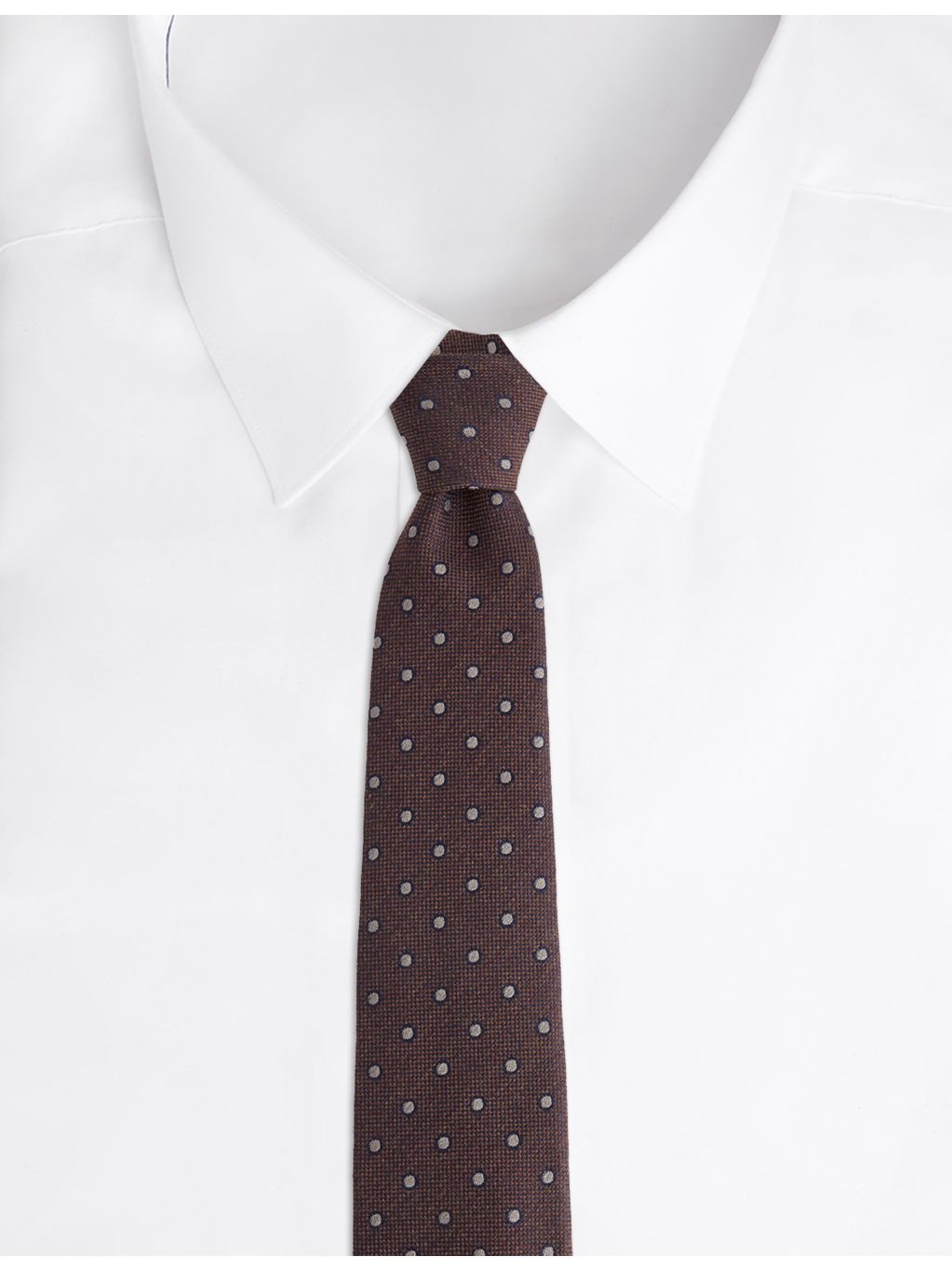 Paul Smith spot-print silk and wool-blend tie, UK version