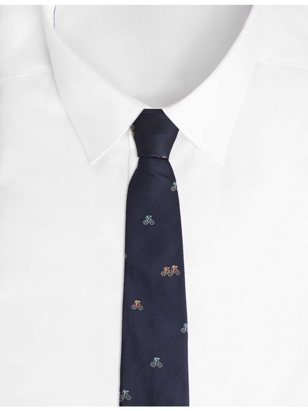 Paul Smith silk tie with bicycle pattern - British product
