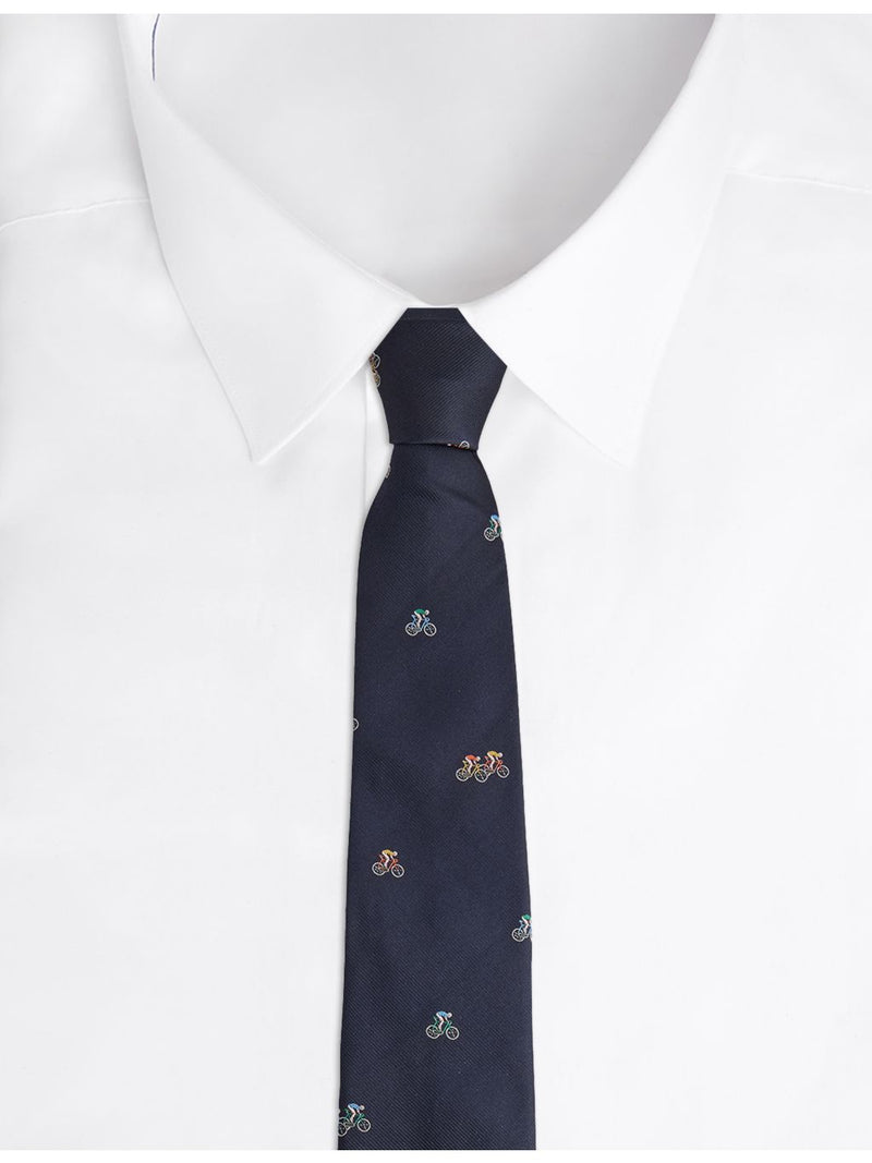 Paul Smith silk tie with bicycle pattern - British product