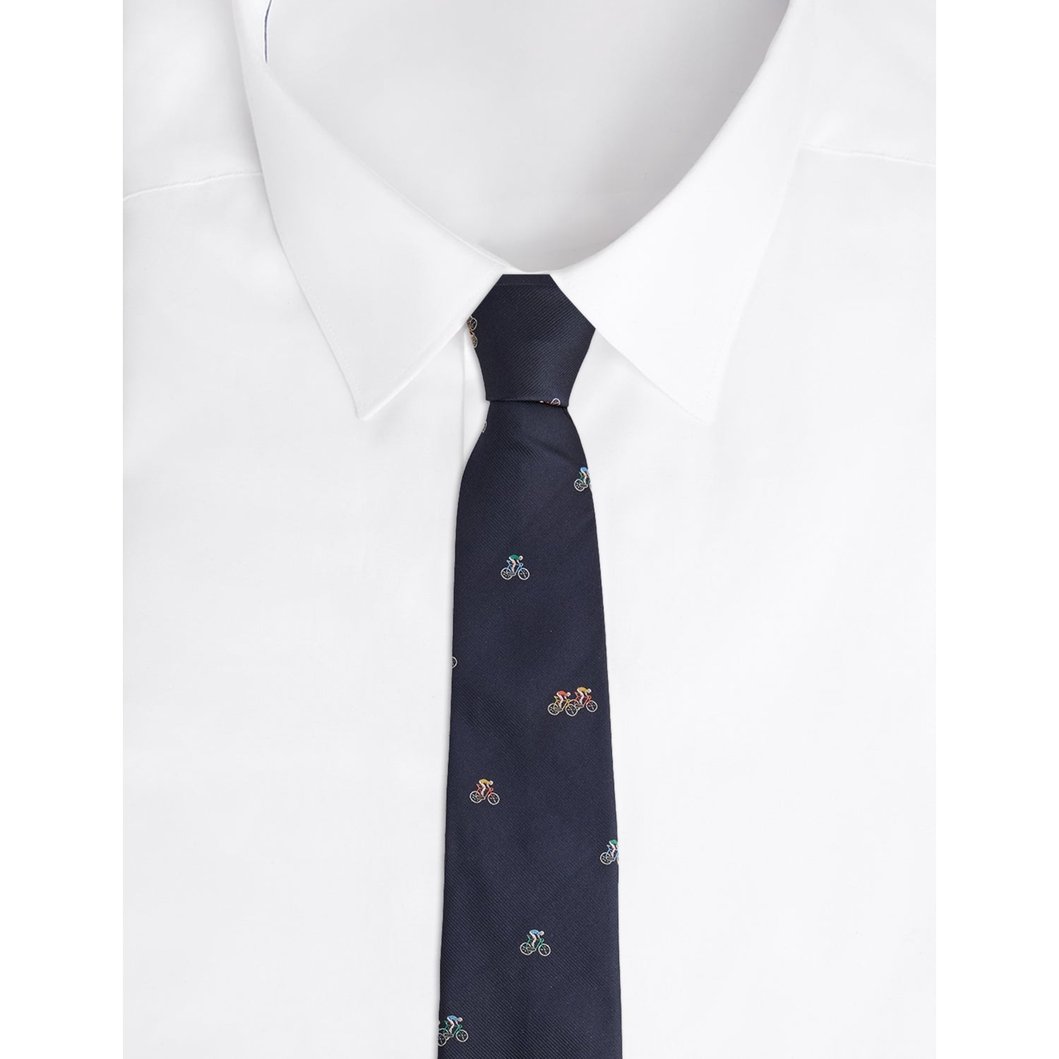 Paul Smith silk tie with bicycle pattern - British product