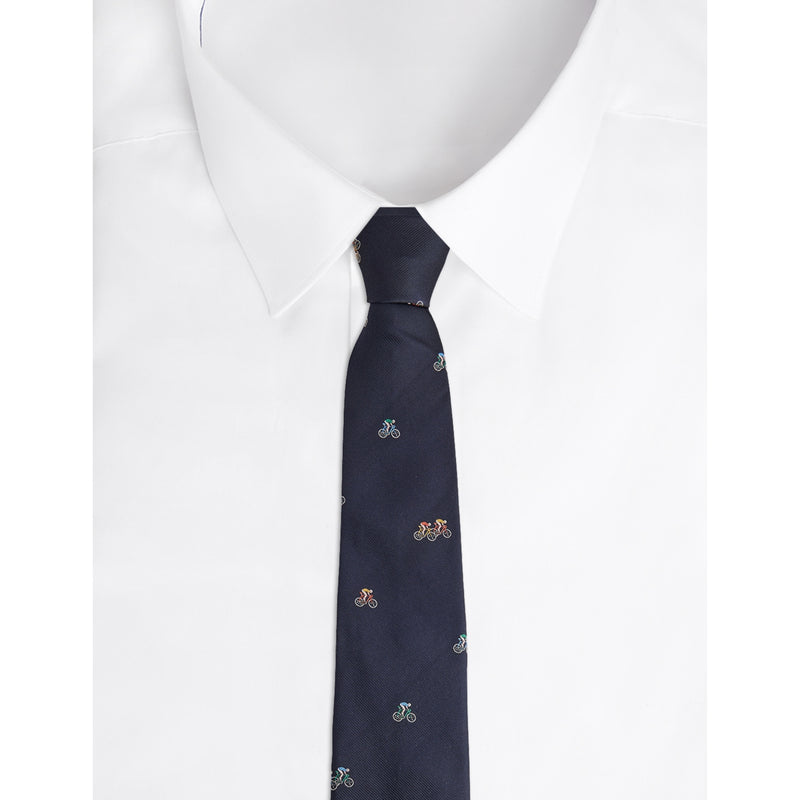 Paul Smith silk tie with bicycle pattern - British product