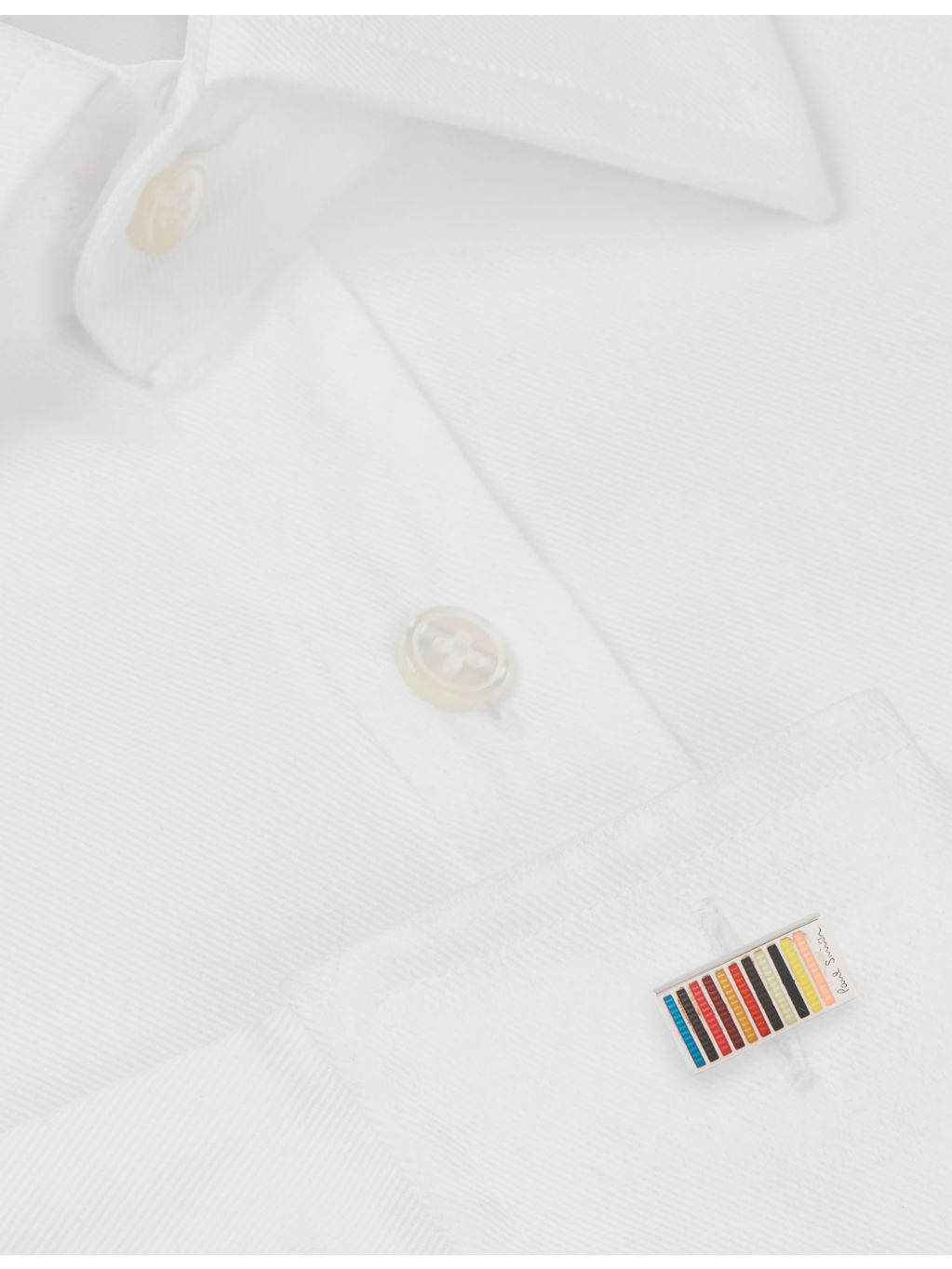 Paul Smith signature striped metal cufflinks, UK version