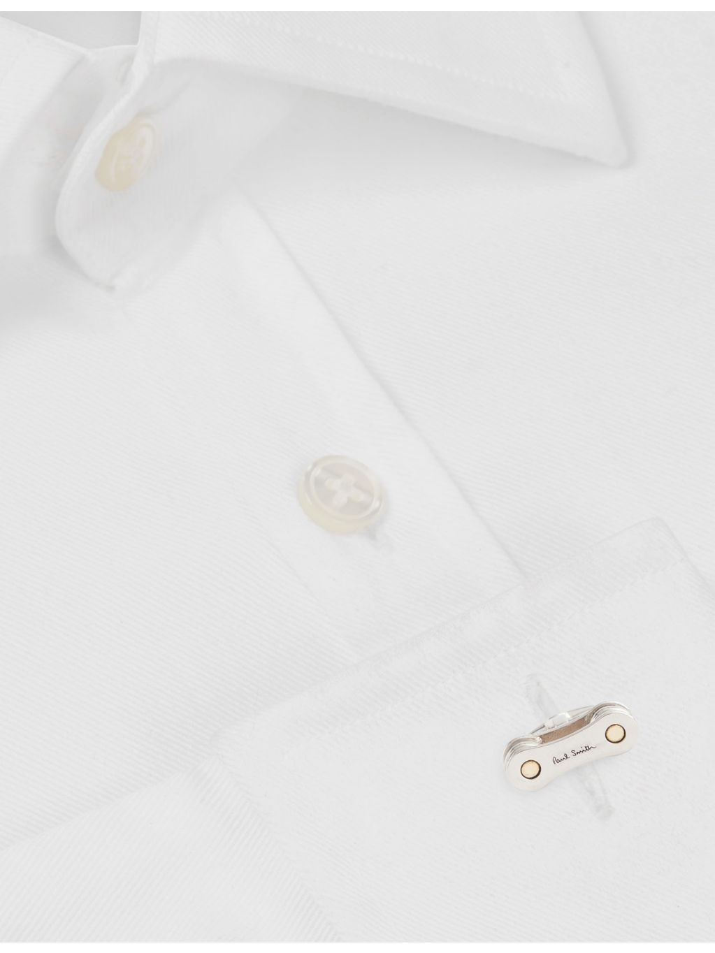 Paul Smith bicycle chain cufflinks in silver-toned metal (British brand)