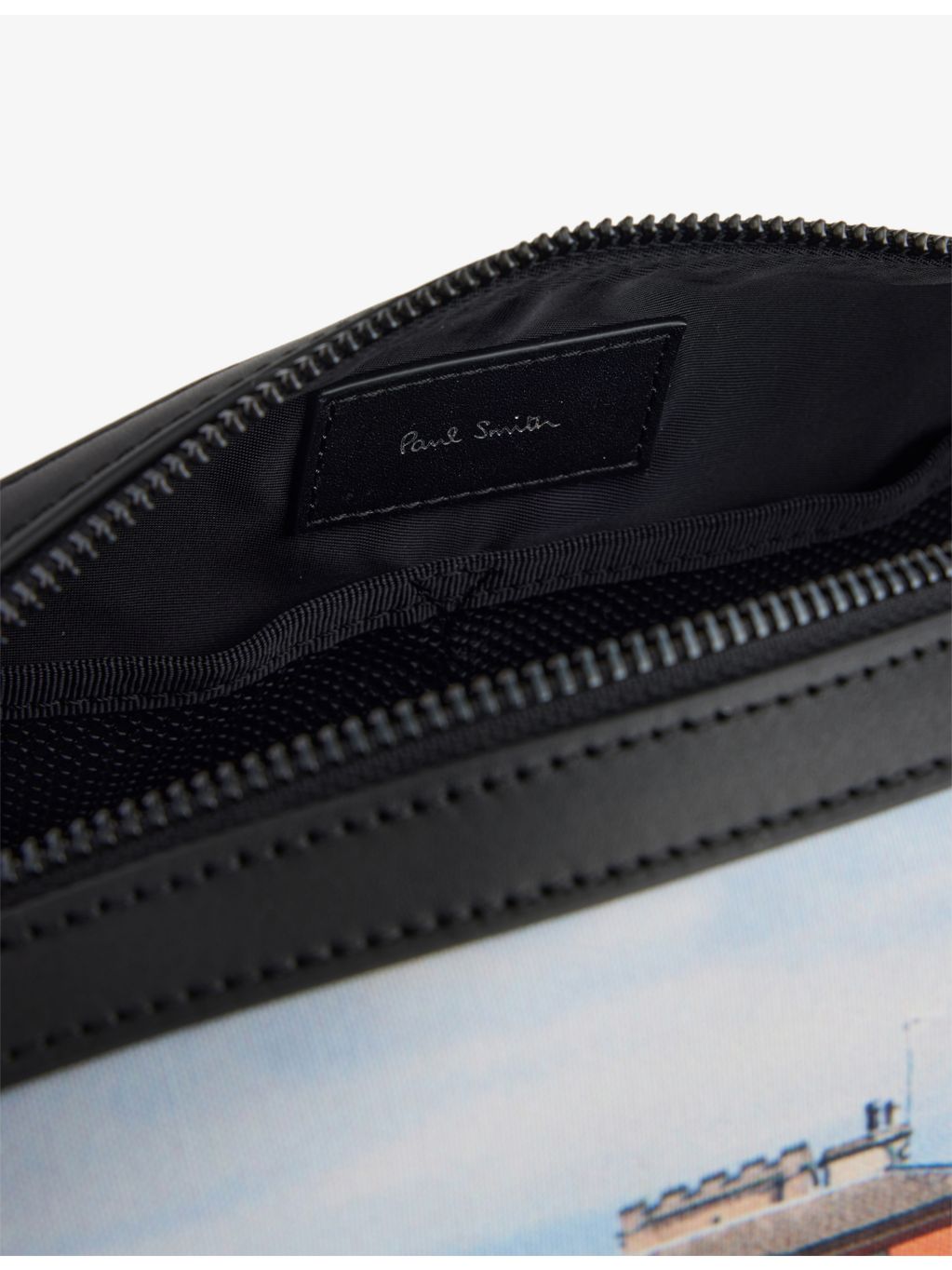 Paul Smith graphic faux-leather washbag - British product