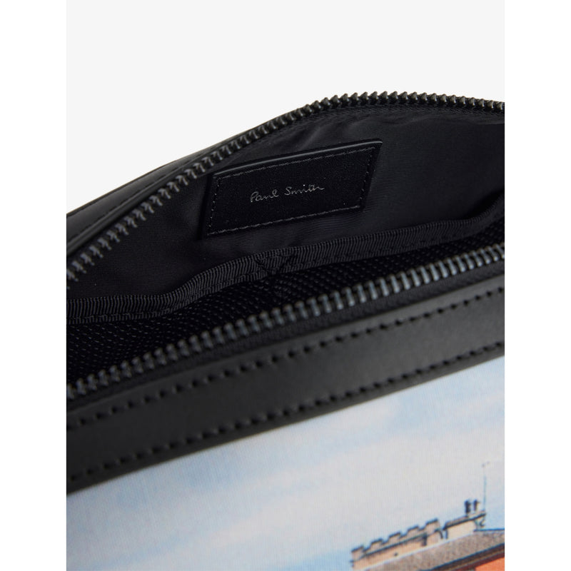 Paul Smith graphic faux-leather washbag - British product