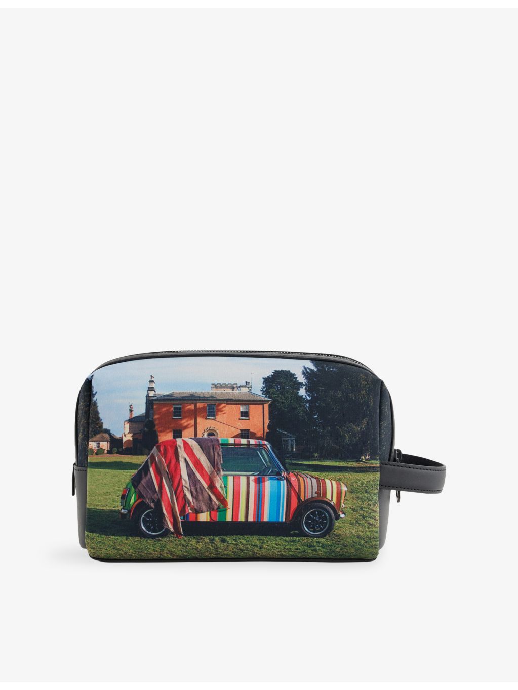Paul Smith graphic faux-leather washbag - British product