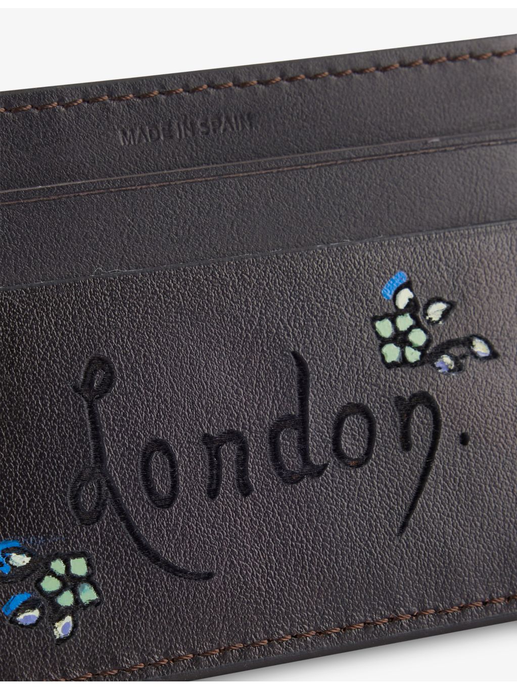 Paul Smith leather card holder with London motif, UK version