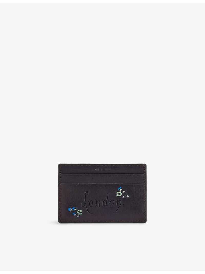 Paul Smith leather card holder with London motif, UK version