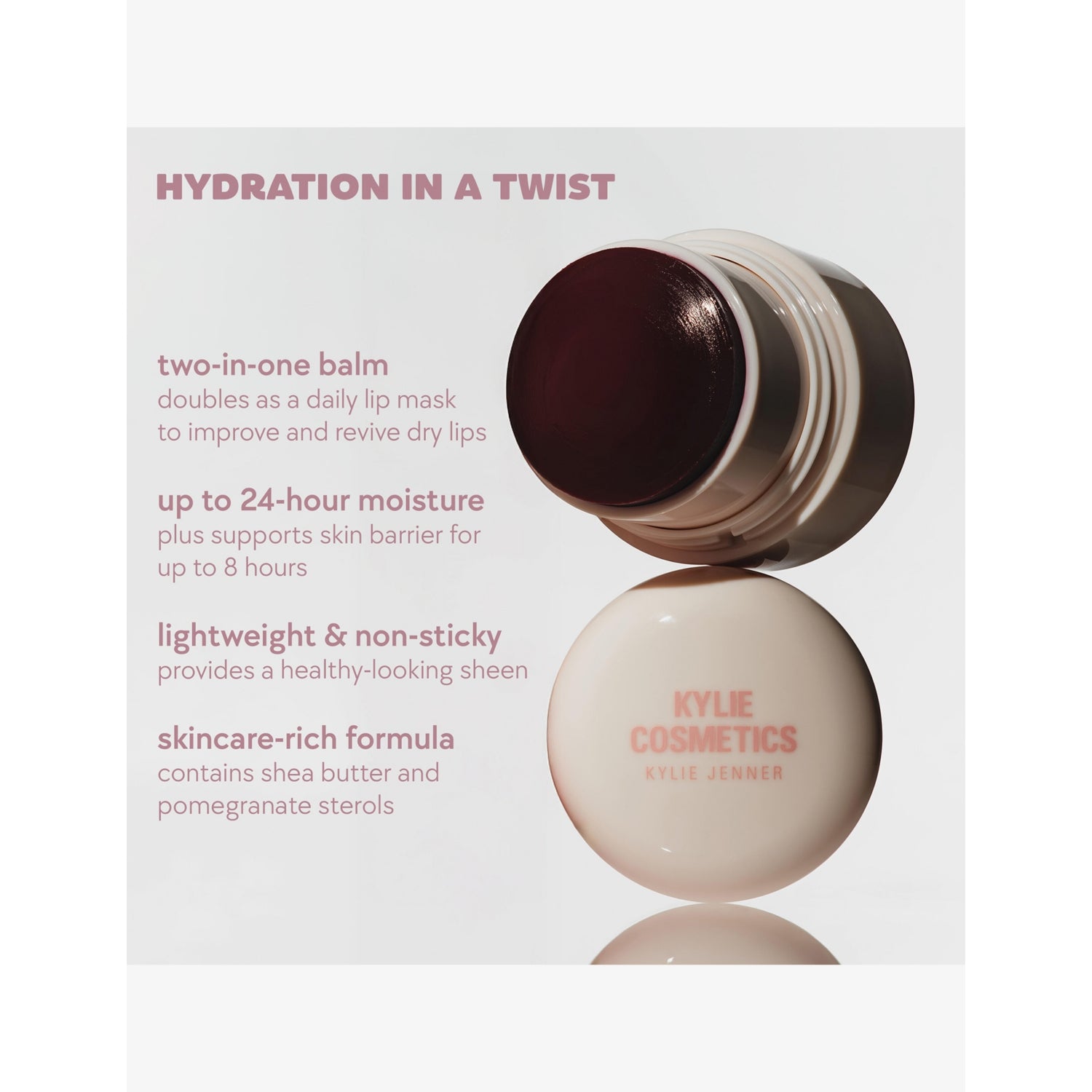 Kylie by Kylie Jenner Cloud Balm 10g vanilla cake lip balm, imported from the UK