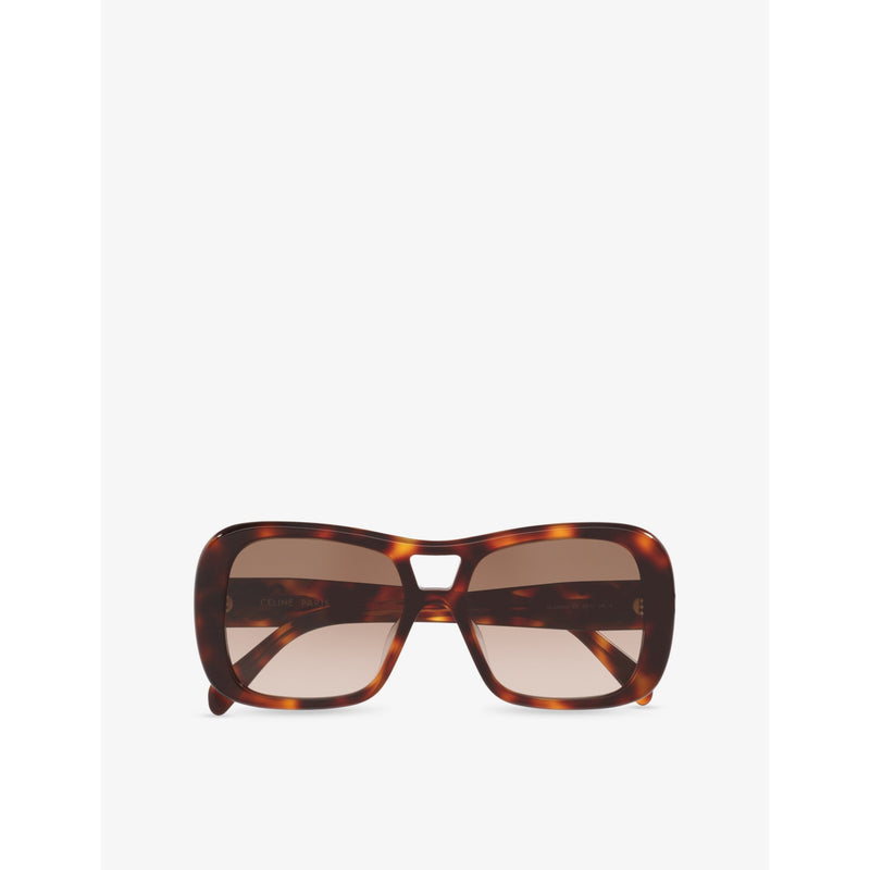 Celine Triomphe pilot-frame acetate sunglasses, UK version