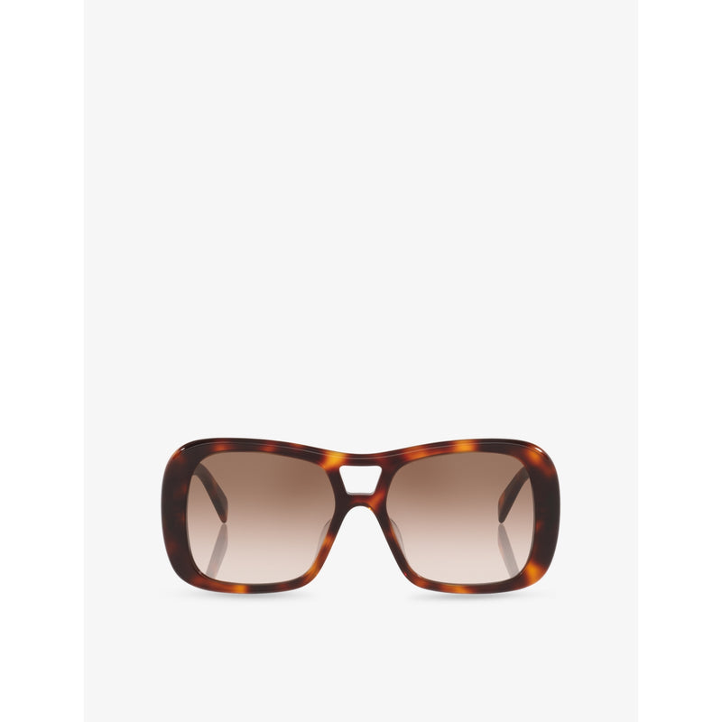 Celine Triomphe pilot-frame acetate sunglasses, UK version