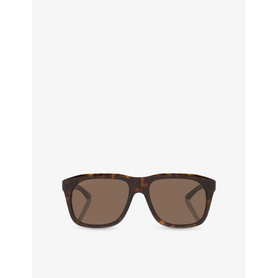 selfridges Gucci GG2077S Rectangle-Frame Acetate Sunglasses- Buy online at McGrocer