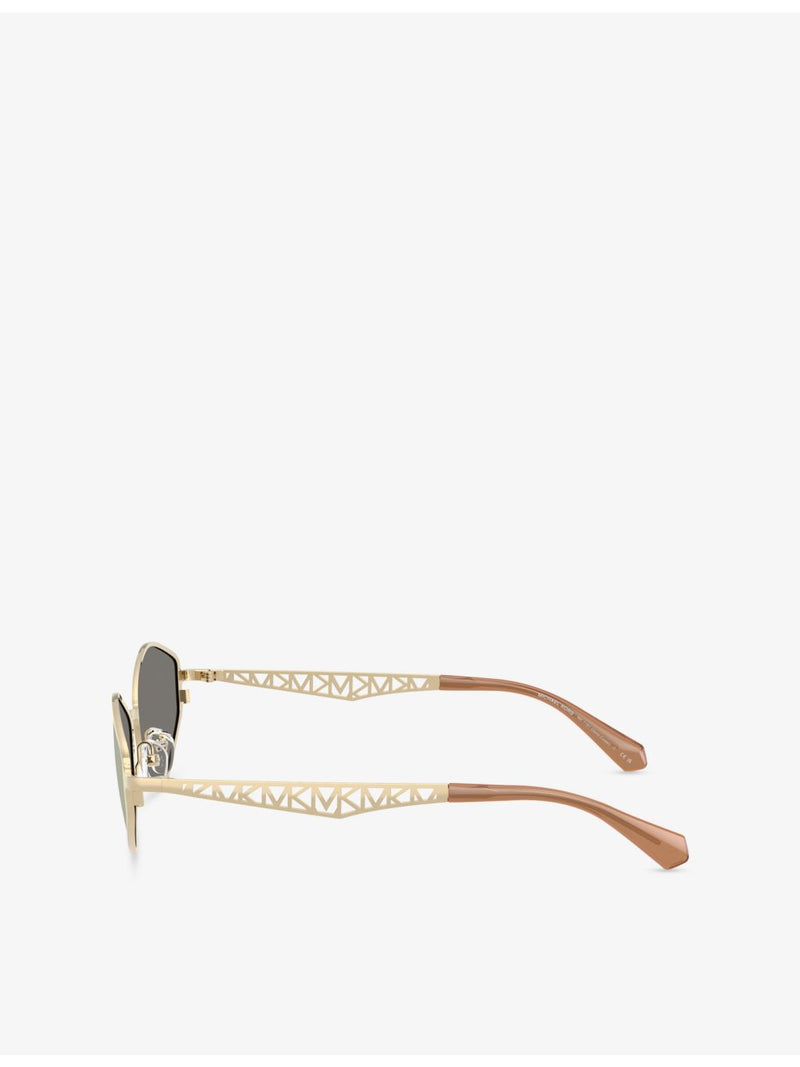Michael Kors MK1181 Gold Coast irregular-frame metal sunglasses - British product