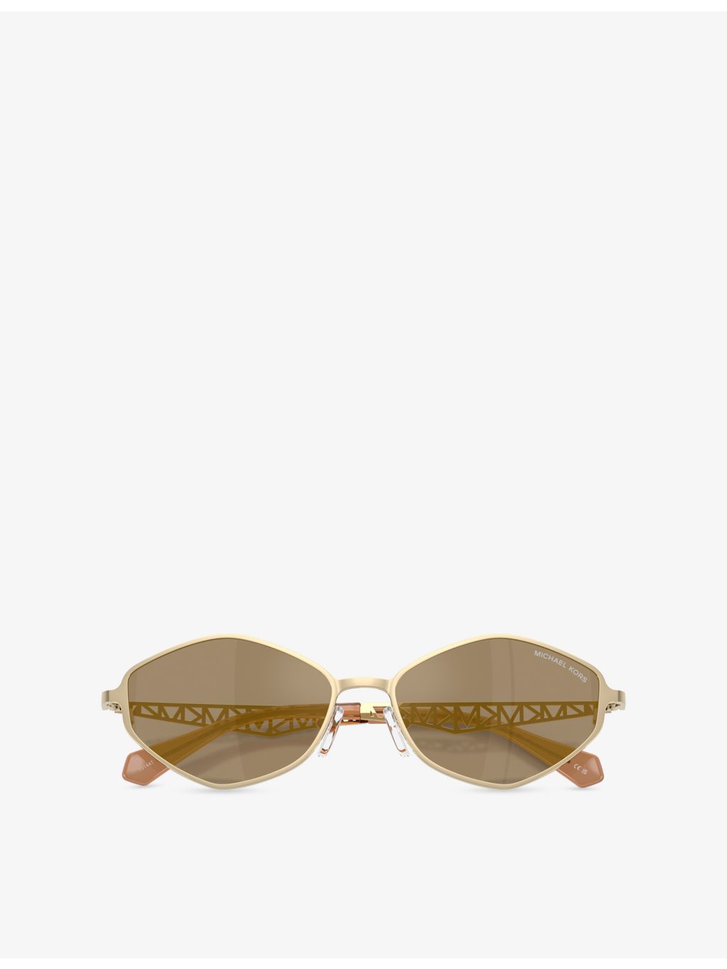 Michael Kors MK1181 Gold Coast irregular-frame metal sunglasses - British product