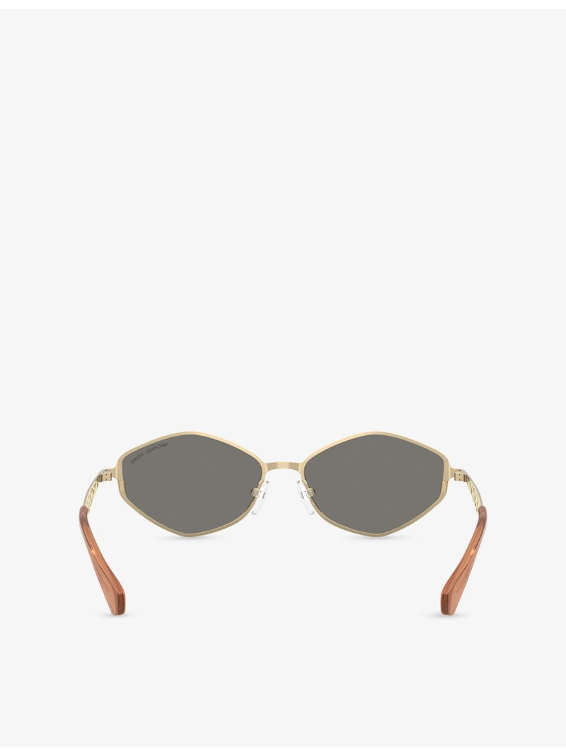 Michael Kors MK1181 Gold Coast irregular-frame metal sunglasses - British product