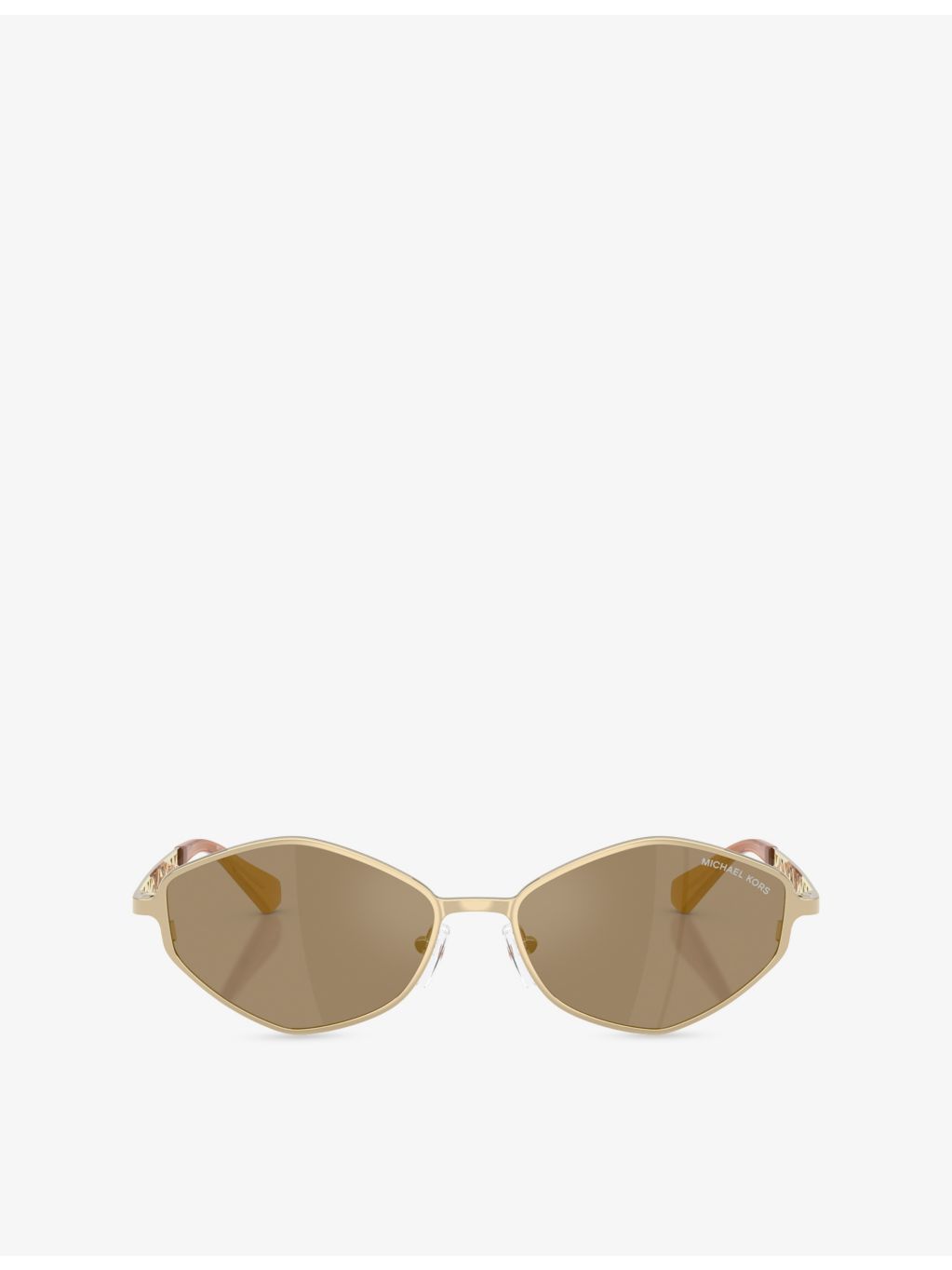 Michael Kors MK1181 Gold Coast irregular-frame metal sunglasses - British product