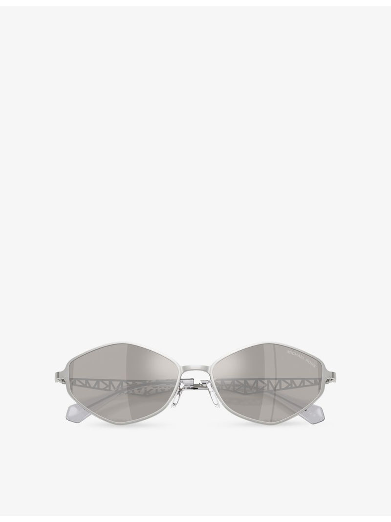 Michael Kors Gold Coast metal sunglasses with irregular frame, MK1181 - British product